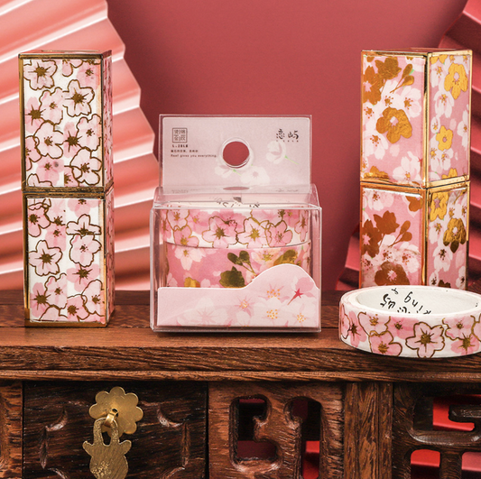 PINK FLOWER WASHI TAPE