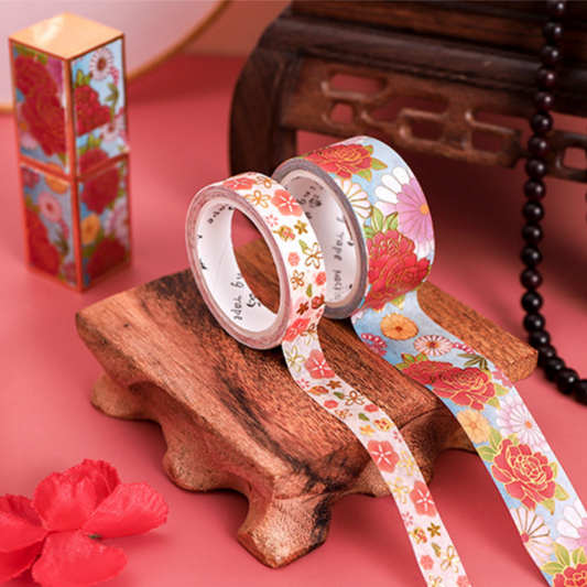 FLOWERS WASHI TAPE