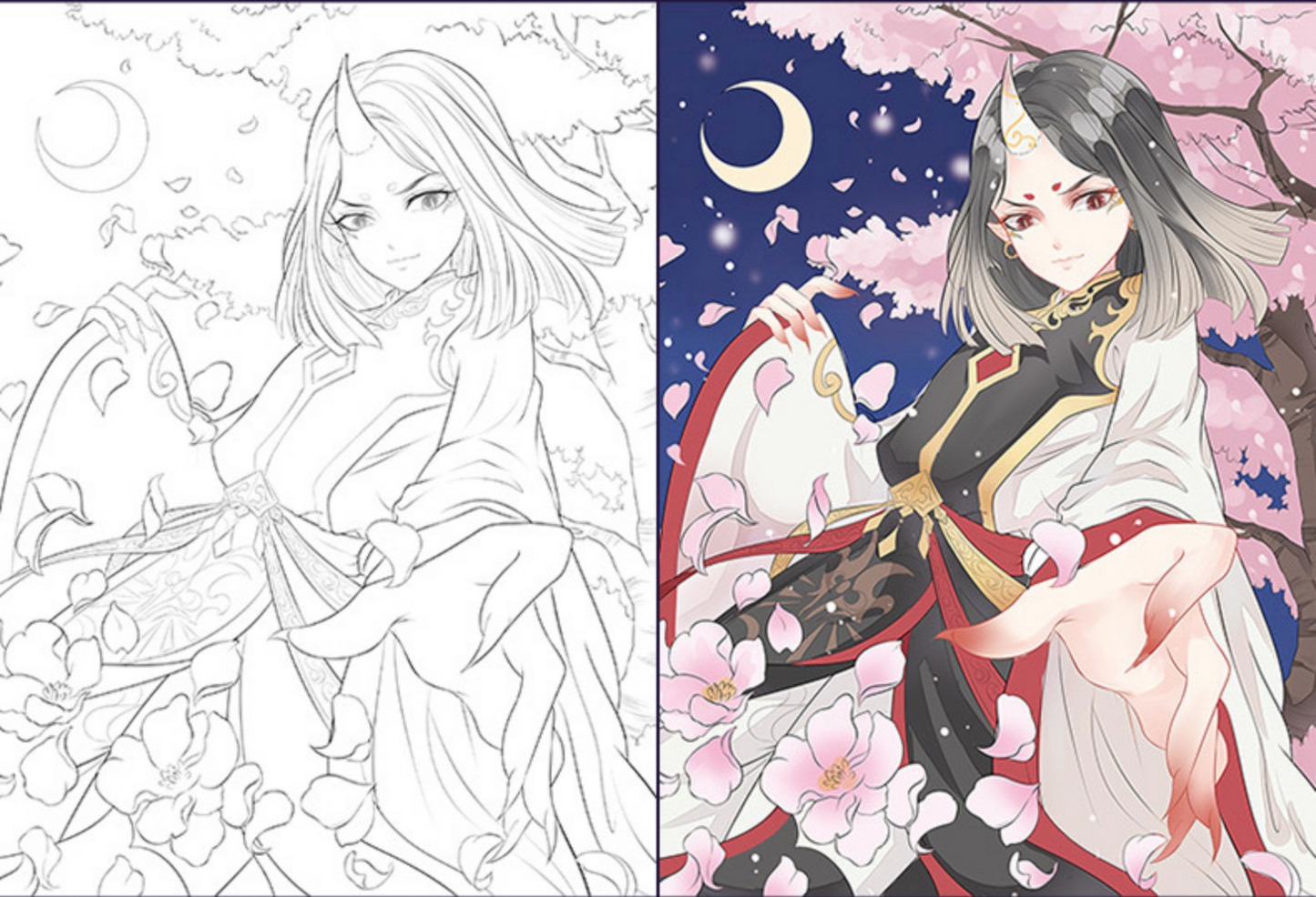 Coloring Books for adults-Chinese Traditional Fairy