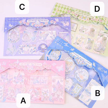 Blue Land - Bronzing Sticker Bag