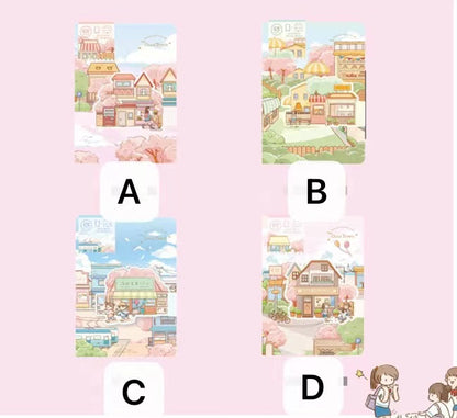 Cloud Town Magnetic Buckle Book - 36K 224 Pages / Book - Color Page Student Notebook