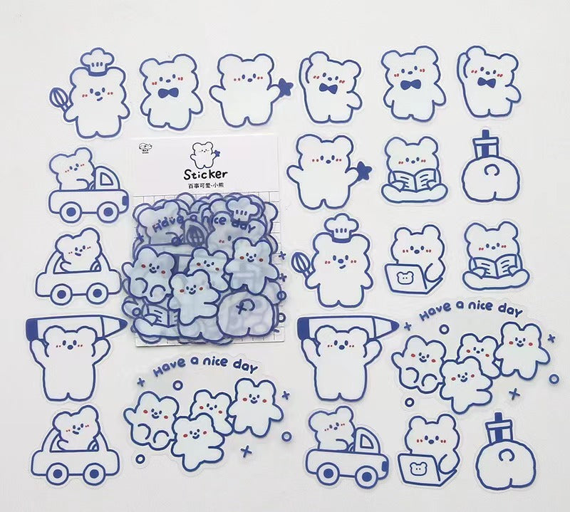Cartoon Smiling Face Expression Sticker Bag