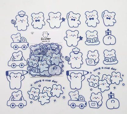 Cartoon Smiling Face Expression Sticker Bag