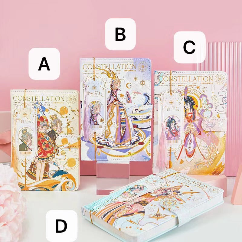 Four Wild Stars - 32K PU Magnetic Buckle Book