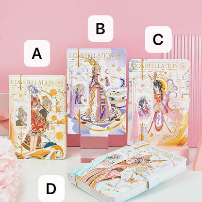 Four Wild Stars - 32K PU Magnetic Buckle Book