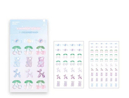 Girl's heart adhesive sticker