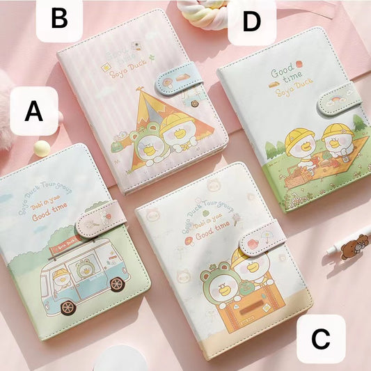 Travel Duck Magnetic Buckle Book - 36K 224 Pages / Book - Color Page Student Notebook
