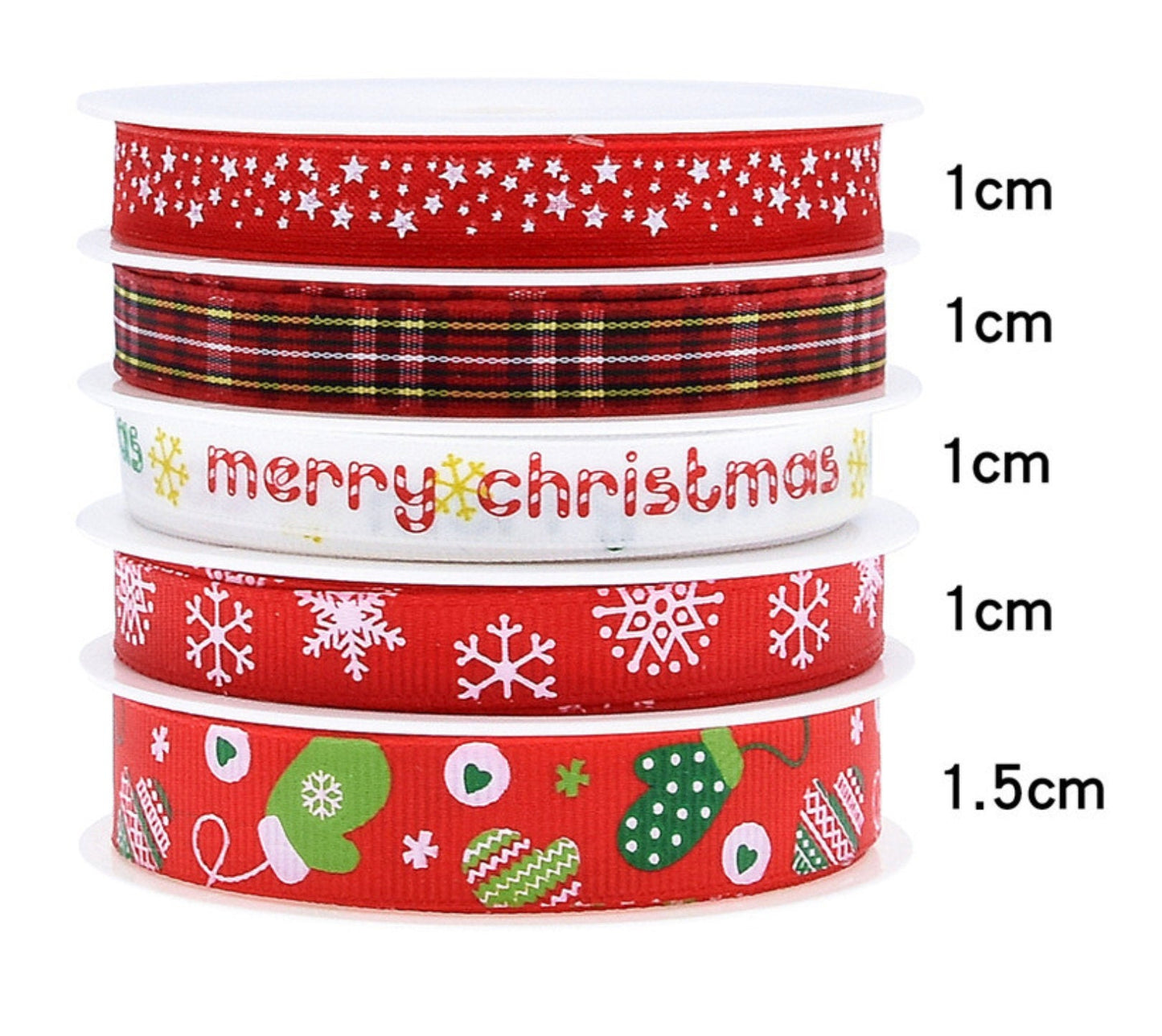 Christmas Ornament Ribbon for Christmas tree, Wreath or Gift packaging