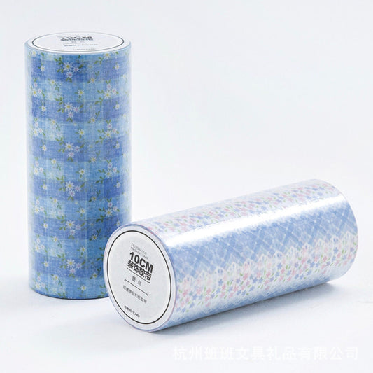 Floral Blue Washi Tape Set-Washi Tape, Stickers, Planner and more - Christmas Gift - Birthday Gift - Craft and DIY