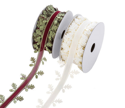 Christmas Ornament Ribbon for Christmas tree, Wreath or Gift packaging