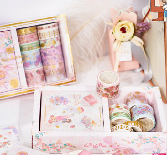 Red Fruit Washi Tape Set