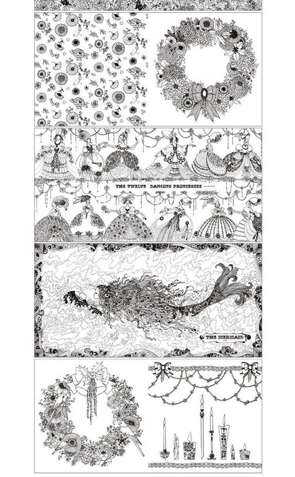 Fairy Tale - Coloring Books for adults or Children