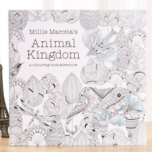 Coloring Books for adults or Children - Animal and Plants - Animal Coloring Book - Coloring Therapy - Relaxing Gift - Gift for Children