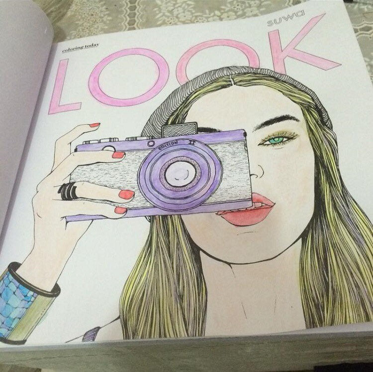 LOOK- Fashion Coloring Books for adults or Children