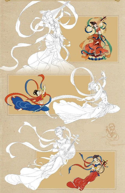 Coloring Books for adults - Chinese Dancer