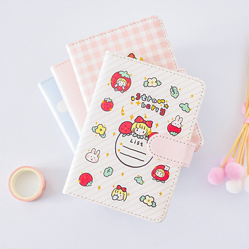 A5 Strawberry Girl Journal - Soft Leather Cover Planner