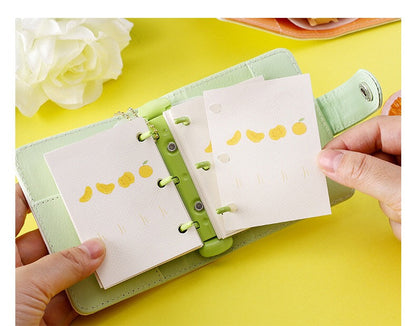 A7 Mini  Notebook - Loose Leaf Diary with soft leather cover