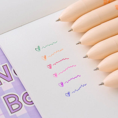 Cute multiple colors pen - BallPoint Pen - Cute Pen - Student Stationery Bullet Journal DIY