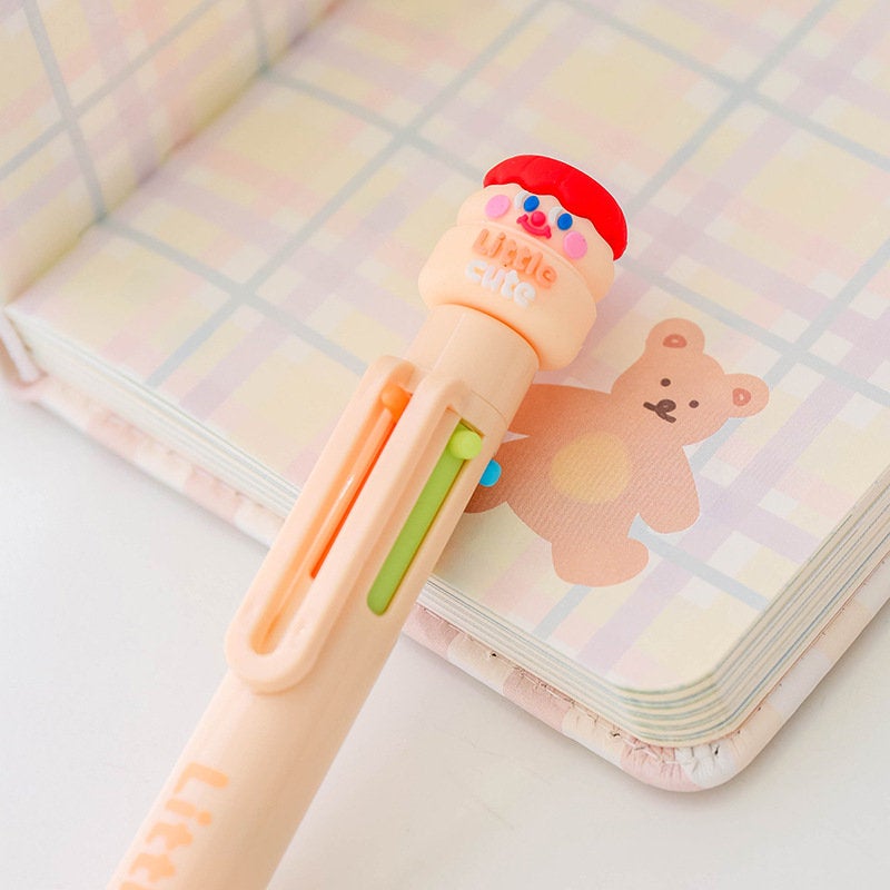 Cute multiple colors pen - BallPoint Pen - Cute Pen - Student Stationery Bullet Journal DIY