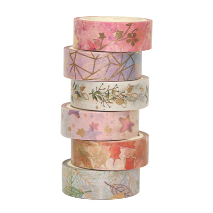 6 Roll Washi Tape Set 5 meters