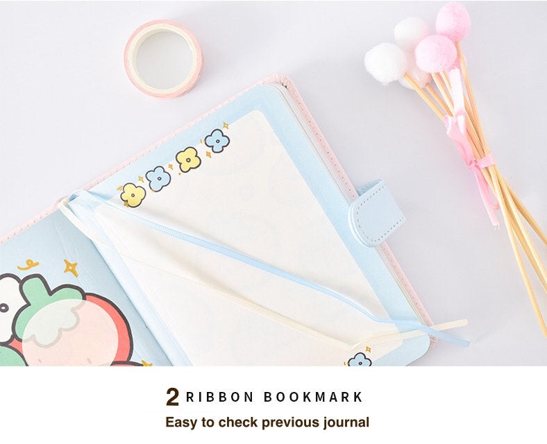 A5 Strawberry Girl Journal - Soft Leather Cover Planner