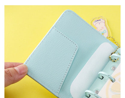 A7 Mini  Notebook - Loose Leaf Diary with soft leather cover