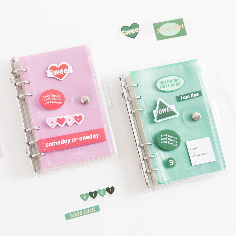 A6 Loose Leaf Diary with Stickers