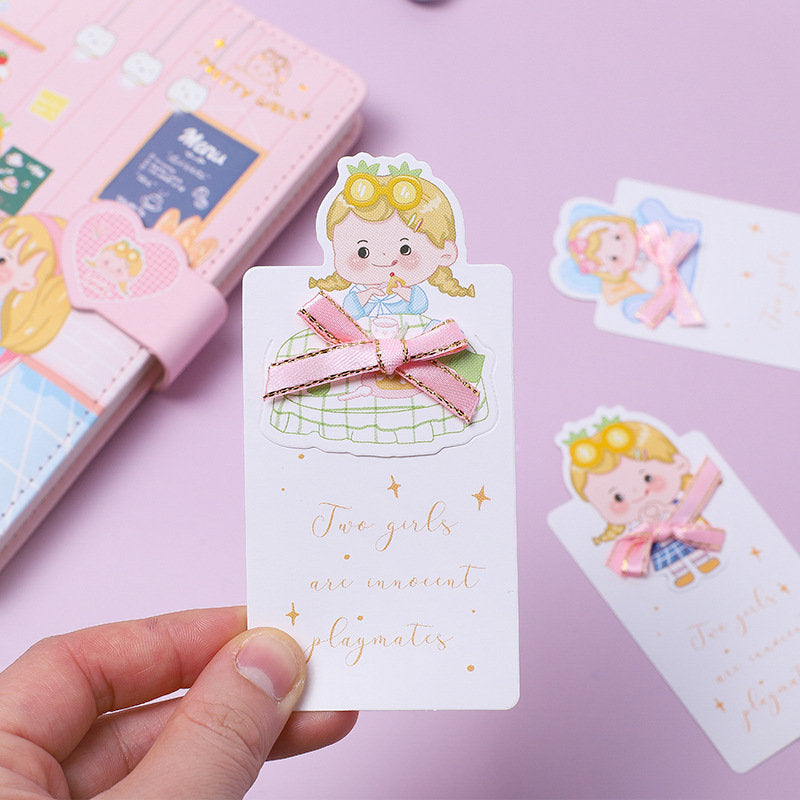 Cute Girl Journal With Bookmark - Bullet Journal with lines