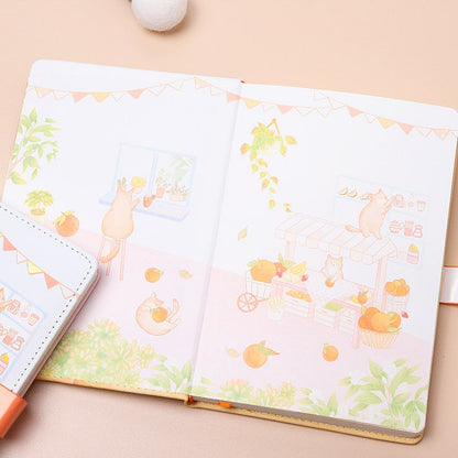 Orange Farm and The Cat Journal With Bookmark