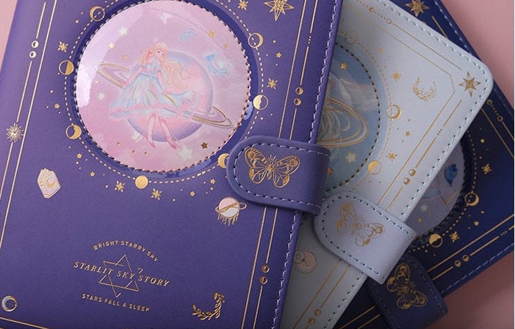 A5 Gold Fairy Planner - Gold Foil Soft Leather Cover