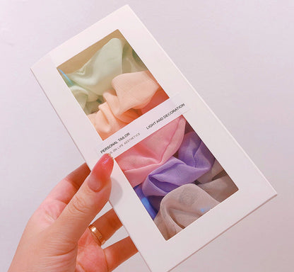 5 Hair Scrunchies Set