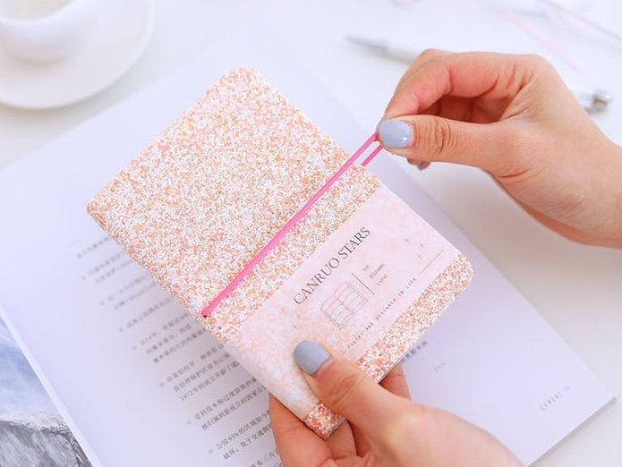 A6 Crystal Shining Notebook with Lines