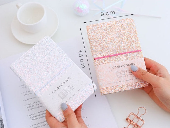 A6 Crystal Shining Notebook with Lines