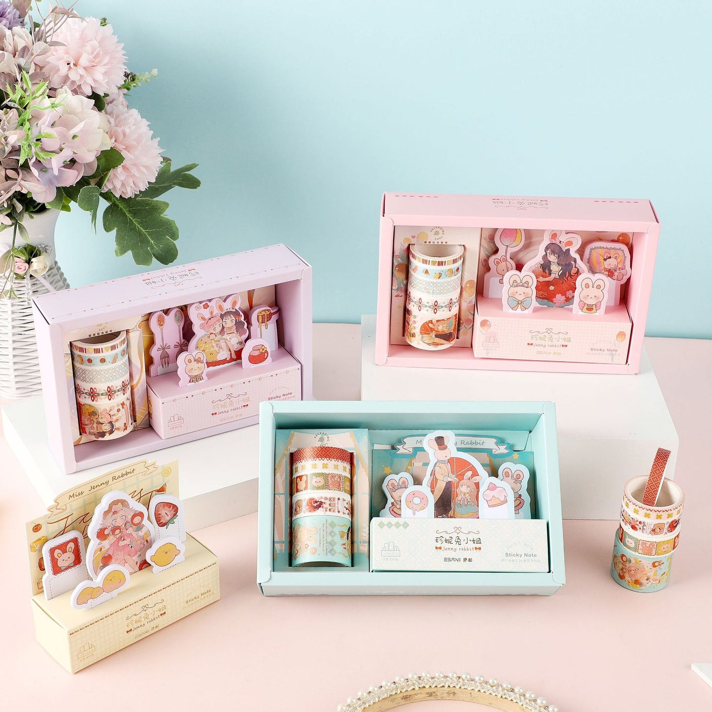 Miss Jenny Rabbit Sticky Notes Set