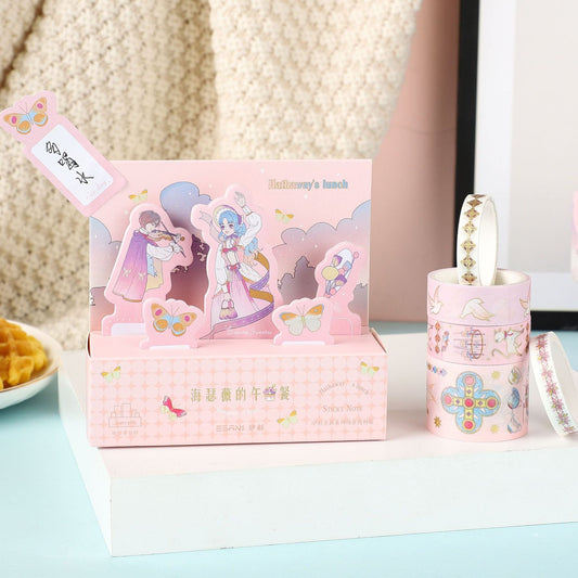 Miss Hathaway's Lunch Sticky Notes Set