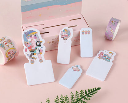 Candy Jam Sticky Notes Set - 5 Rolls Washi Tape
