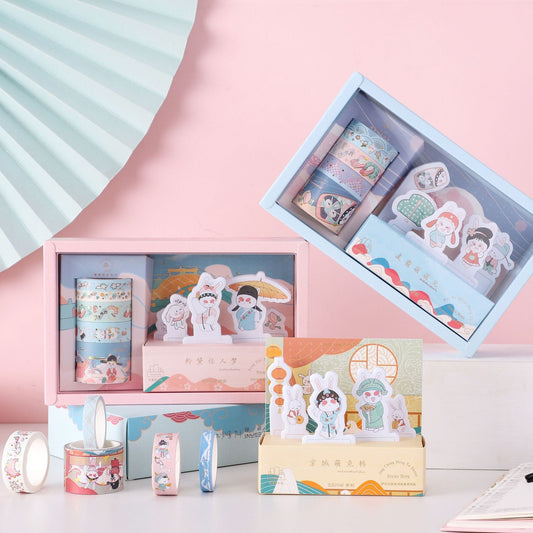 Cute Rabbit Cinema Sticky Notes Set