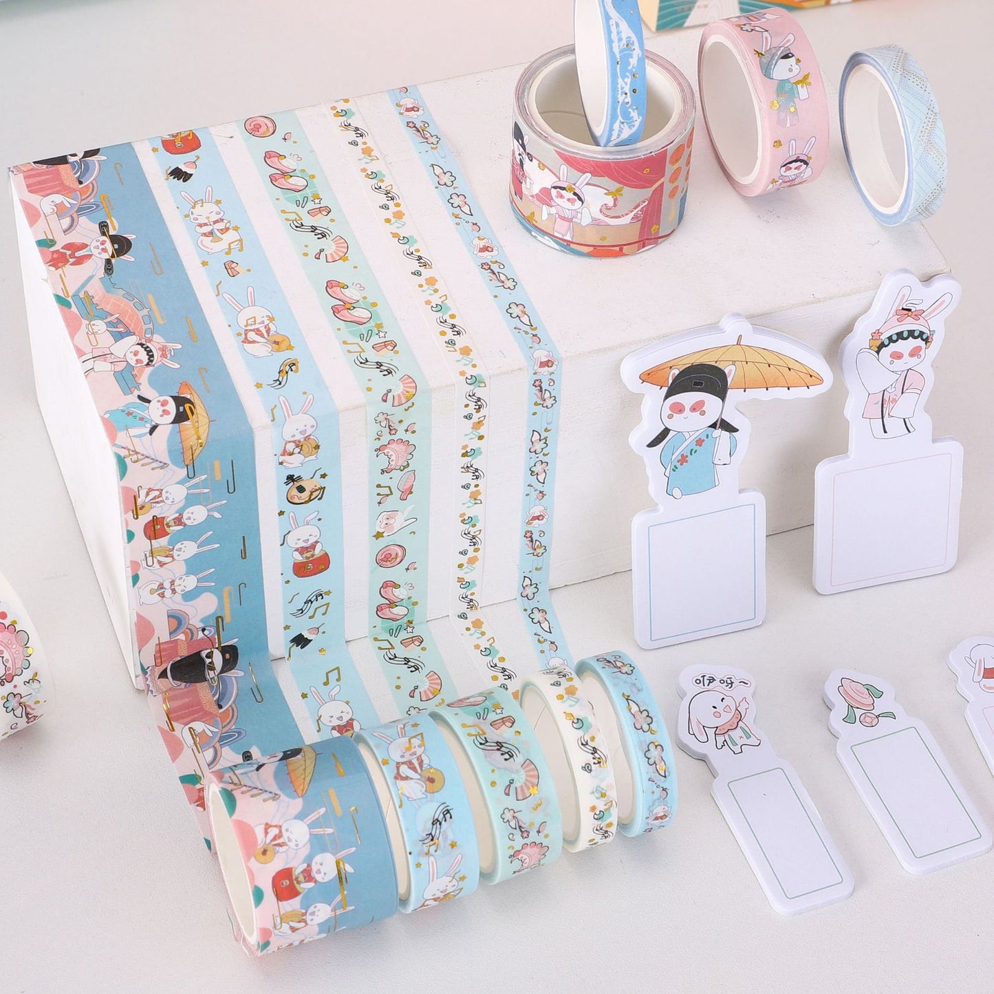 Cute Rabbit Cinema Sticky Notes Set