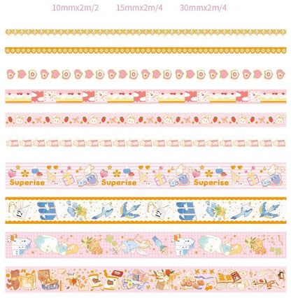 Peach and  Fairy Washi Tape Set