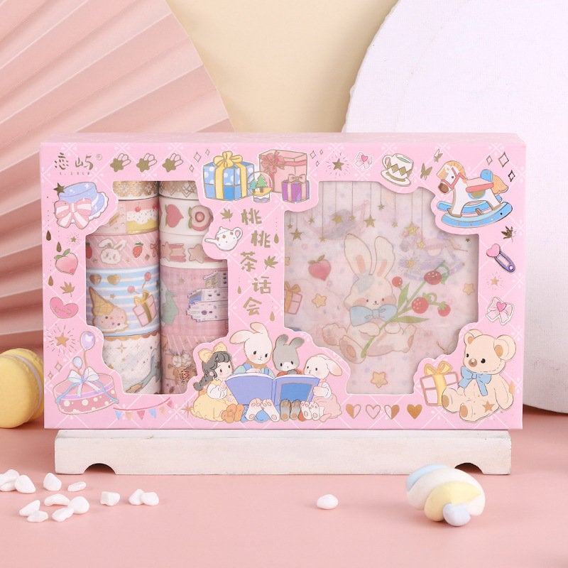 Peach and  Fairy Washi Tape Set