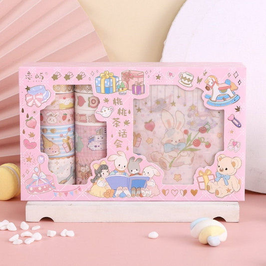 Peach and  Fairy Washi Tape Set