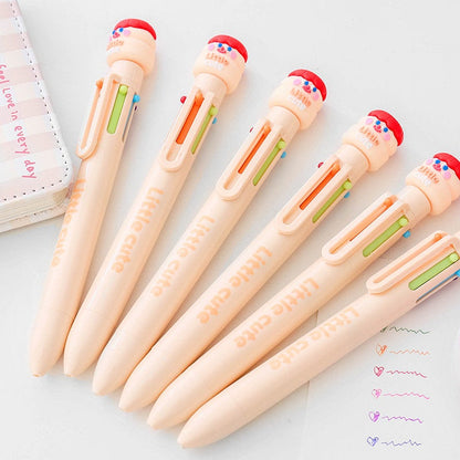 Cute multiple colors pen - BallPoint Pen - Cute Pen - Student Stationery Bullet Journal DIY