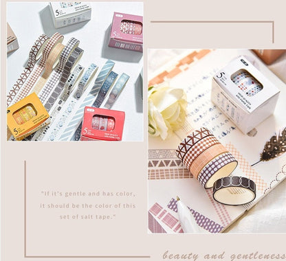 5 Roll Washi Tape Set 2meters