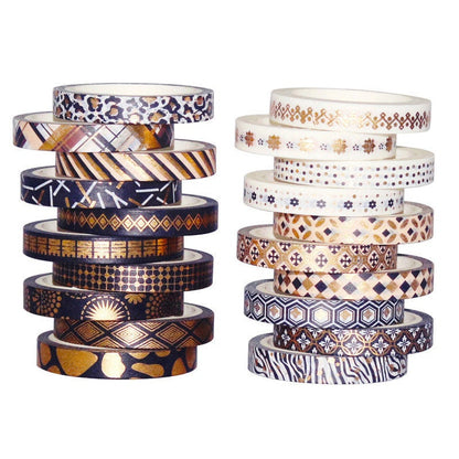 20 Roll Gold Foil Masking Tape Set