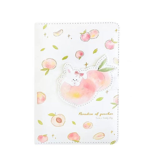 A5 Peach Planner with Soft Leather Cover