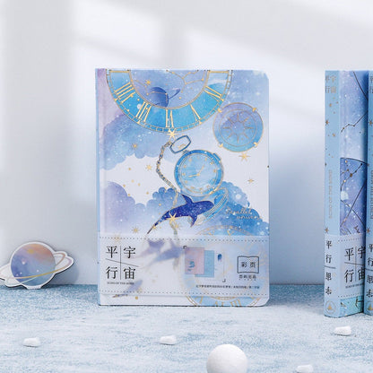 A5 Parallel Universe Journal -  Hard Cover with Gold Foil