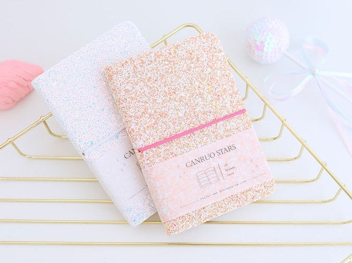 A6 Crystal Shining Notebook with Lines