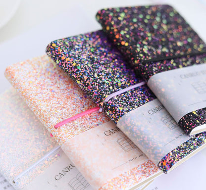 A6 Crystal Shining Notebook with Lines