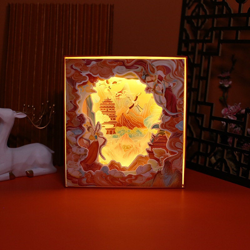 Dunhuang Planner Stickers Set- Lighting Box with Stickers, Planner and more - Birthday Gift - Craft and DIY