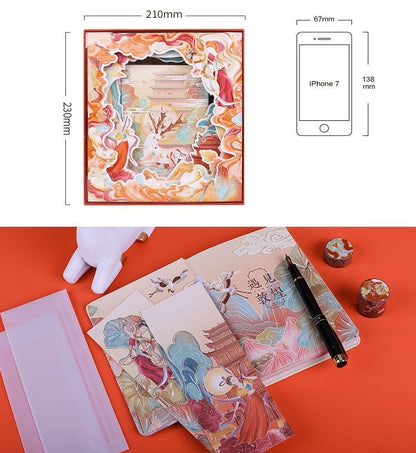 Dunhuang Planner Stickers Set- Lighting Box with Stickers, Planner and more - Birthday Gift - Craft and DIY